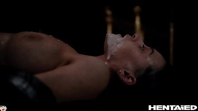 Real Life manga porn - Josephine Jackson is perversely pounded and destroyed by Alien Monster