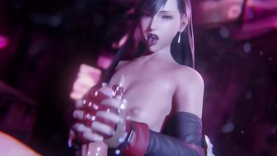 FF7 Remake Tifa Lockhart handjob (HentaiSpark.com)