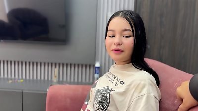 A handsome Latina finds herself lost far from home and asks a stranger for help, but he helps her in swap for a stiff fuck.