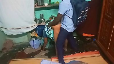 Indian coed with aunty sex in home