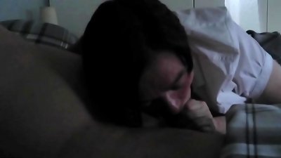 Mum gets morning swallow. Sjcougar.