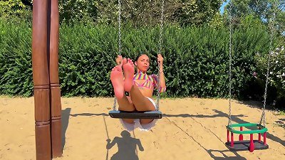 tiny Latina Playground Pickup for sole Fetish penetrate