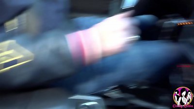 Pretty ebony girl Siradia from Africa having 2 men in a hardcore 3some