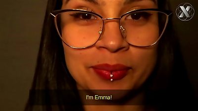 Candy demonstrates us how to handle two hefty penises at the same time