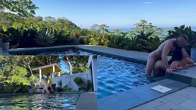Outdoors anal invasion and blowjob in Costa Rica
