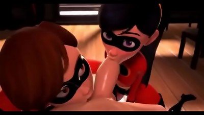 The Incredible's [Elastic lady and Violet] by Usporncomics.space