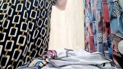 cool Italian stepmom hairy pussy in public store