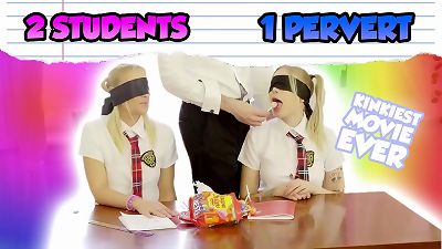 two lesbians sharing 1 jizz-shotgun - three way blindfolded dual bj - Trailer#02 Mimi Cica & Lulu enjoy