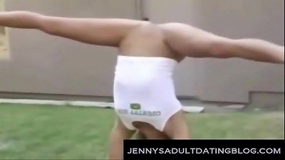 Country girl and nude Gymnastics