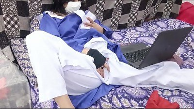 Desi college Girl,s cooter is A spunk Dumpster For Her Stepdaddy