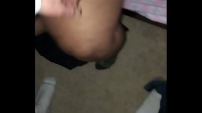 fresh bbw! black plumper very first white cock! She couldn&rsquo;t fit me in her mouth!(part1)