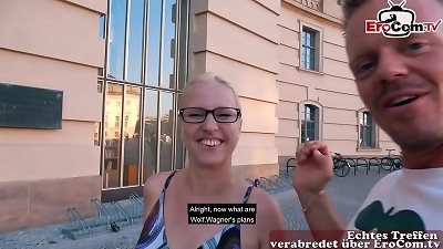 German single dame next door attempts real public sightless date and gets fucked