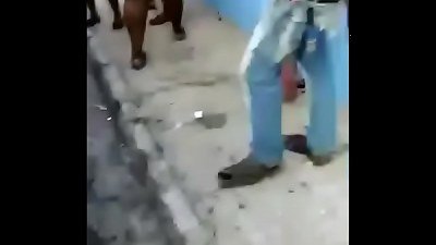 On Route To A party Jamaican dude pulverizes Random bbw In Public