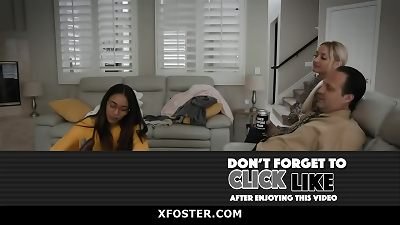 asian Foster daughter trained to conform her Parent's Need