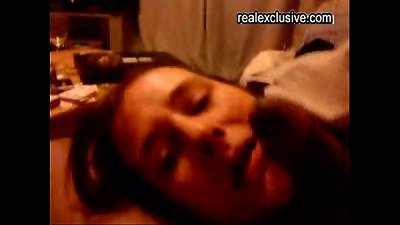 slurping last drop of cum out of his spear