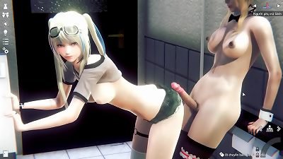 having fun in the shower