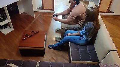 I take the opportunity to ride my boyfriend's horn with my stepbrother who nails me from behind my cheating boyfriend NTR