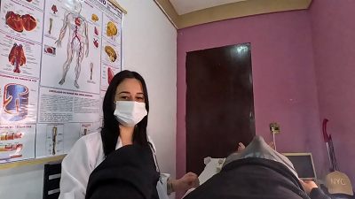 sudden bulge in front of the nurse