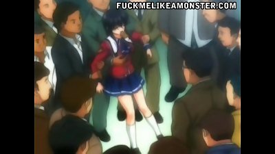 hentai collegegirl torn up by multiple boners