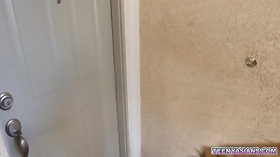 Jay Romero and Rion King wants some pizza and Ember Snow delivered it new and molten with an extra three-way service.