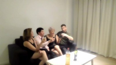 orgy with my step-sister and two strangers we met in a bar