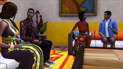 Indian family gang hook-up mother son dad and daughter