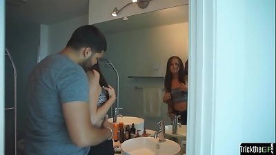cuckold puny euro cuckolds her boyfriend