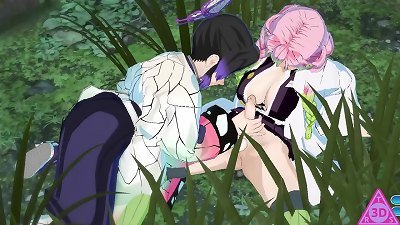 Shinobu Mitsuri kimetsu no yaiba futanari anime movies have hook-up suck off handjob horny and cumshot gameplay pornography uncensored... Thereal3dstories.. 1/2