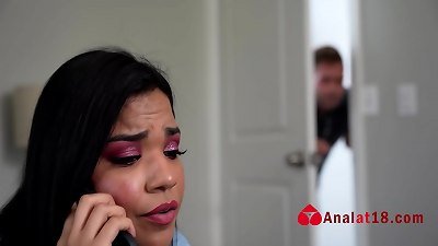 A Lil anal invasion practice