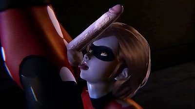Futa Incredibles - Violet gets creampied by Helen Parr - 3 dimensional porno
