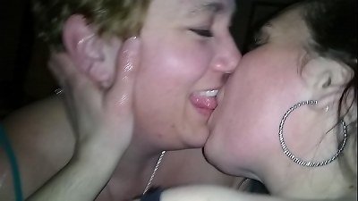pov hj by my nice wifes friend while they make out. tongues and lube