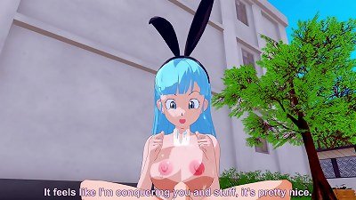 Bulma big boobies guy pov cartoon 3 dimensional