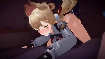 Zenless Zone Zero - Alice Thymefield three dimensional hentai lovemaking animation | Cowgirl & doggy scene