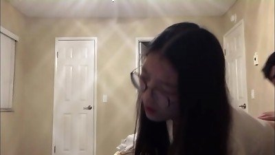 molten UCSD chinese college girl gets plumbed stiff and jizz on face during zoom class